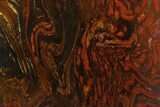 Polished Tiger Iron Stromatolite Slab - Billion Years #161890-1